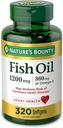 Nature 's Bounty Fish Oil Softgels 1200 mg, 320 gróf