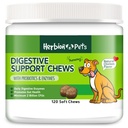 Herbion Háziállatok Emésztési Support Chews probiotics & Enzimes, 120 Soft Chews, a napi Digestive Enzimes, a jobb gut egészség, Minimum 2 milliárd CFU, Készült az USA kutyák 12 hét +, Pack 1