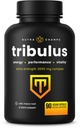 NutraChamps Tribulus Terrestris for Men, 2000mg Supplement Booster for Energy, Vitality, Stamina & Performance, Extra Strength Saponins, 90 Vegán kapszula