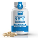L- Metilfolát + B egyensúly (7, 5mg) - 5- MTHF, B6, B2 & B12 Metilkobalamin B Komplex - 60 kapszula - Professional Strength Active Metil Folate - Non GMO, Gluten Free, No Fillers
