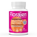 Florajen Digestive Enzimek probiotikumokkal és prebiotikumokkal - Triple- Action Formula for Gut Health, Bloating, & Gas Relief - Supports Gluten & Dairy Digestion - Clean - Non-GMO - 30- Count