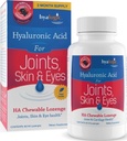 Hyalogic Hyaluronic Acid Chewable Lozenge - Chewable Tablets for Skin Care & Eyes - Vegan, Sugar- Free and Berry Favored Hyaluronic Acid Supplements (60 Count)