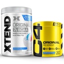 Cellucor Pre Edzés & BCAA Bundle, C4 Original Pre Workout Powder, Frozen Bombsicle, 30 Servings + XTEND BCAA Powder, Freedom Ice, 30 Servings