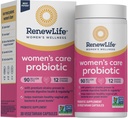 Renew Life Women's Probiotic Capsules, unterstützt pH Balance für Frauen, Vaginal, Urinary, Verdauungs- und Immungesundheit, L. Rhamnosus GG, Dairy, Soy und Gluten-Free, 90 Billion CFU - 30 Ct