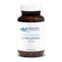 Metabolikus karbantartás L- Metilfolát 2,5 mg - L metil-folát, metilfolát kiegészítés nők és férfiak számára, metilált B9-vitamin (5- MTFF) az agy egészségére, fókusz, és nyugalom - 30 kapszula (1-es csomag)