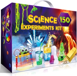 UNGLINGA 150 Kísérletek Science Kits gyerekeknek, S.T.E.M Oktatási Projekt Játékok Fiúk Lányok születésnapi ajándékok ötletek, Vulkán, Kémiai Lab Eszközök Tudós Set