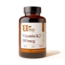 Utzy Naturals K2-vitamin 124; 180 µg MenaQ7 ® K2-es űrlap 124; Amerikai Egyesült Államokban előállított 124; 60 Capsule