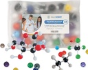 Régi Nobby 118- Piece Kiegészítő Kémia Molekuláris Modell Kit - 3D struktúrák építése a tanulás, oktatás és a labor használata - Tartós atomok és kötvények, Easy Assemble with Portable Storage Case