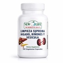 Új Limpieza Suprema Hígado Riñones y Vesicula, Egészséges máj, Gyermekláncfű, Tejgyürü kivonat, 100 kapszula