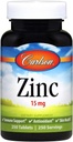 Carlson Labs Cink, 15 mg, 250 tabletta