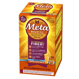 Metamucil Fiber Singles Smooth Texture Sugar Free Orange - 30 csomag