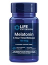 Life Extension Melatonin 6 óra Timed Release, 750 µg, Extended- Release Formula for Gentle Sleep Support, Egészséges circadian Retails, Cellular Defense, Gluten- Free, Non- GMO, Vegetáriánus, 60 tabletta