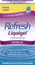 Frissítse Liquigel Kenőanyag Eye Gel, 2 üveg 0,5 Fl Oz (15ml) Minden steril (30 ml)