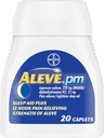 Aleve PM Pain Reliever Nighttime Sleep- Aid Caplets, 20 ea (4-es csomag)
