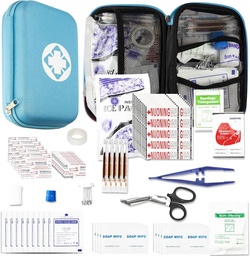 Car- Home Survival First- Aid Kit Emergenci- Kit - Blue 273Piece Equipment Travel Set First Aid Set Home Essentials Camping Hike YIDERBO