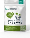 Ganzheitlich, Alle natürlichen Kräuter Formel Augen und Vision Ergänzung für Hunde & Katzen - hält die Gesundheit und Funktion der Augen. Regulieren Tear Stain, Dry Eye, & Vision Unterstützung von WellnergyPets 60ct
