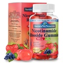 NAD Ergänzungsgummis Zuckerfrei, NAD Nicotinamid Riboside Resveratrol 900mg w. Quercetin, Collagen Biotin & Vitamin, hohe Potenz NAD Resveratrol Ergänzungen für Anti-Aging, Energie, Fokus
