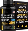 Glucosamine Chondroitin MSM kapszula - Joint Supply Support Supply for Surfast, 2800 mg Triple Strength Vitamins: Glucosamine HCL, Chondroitin Sulfate with OptiMSM - Csökkenti a komfortot, 120 kapszula