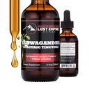 Lost Empire Herbs Ashwagandha Spagyric Tincture - Liquid Drops Root Extract for Men, Women, Sleep, Cortisol - Best Ashwagandha Supplement USA Grown Organic (2 fl oz)