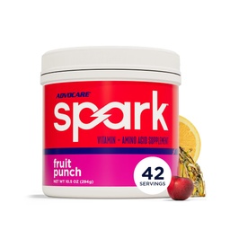 AdvoCare Spark - Energy Drink Mix - Vitamin & Amino Acid Supplement - Supports Energy & Focus - Portable Immune Support - Sugar- Free - Fruit Punch, (10.5 oz)