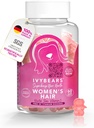 IvyBears Frauen Haar Vitamin Gummi mit Complex Biotin, Kollagen, Folsäure, Vitamin B7 und Keratin für Haar, Haut und Nägel - Vegan Haarwachstum & 100% Vitamin Boost - 60 Count, 1 Monat Versorgung