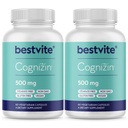 BESTVITE Cognizin Citicoline 500mg (120 vegetarische Kapseln) (60x2) - Klinisch untersucht Premium Choline Nootropic - No Stearates - Vegan - Glutenfrei - Brain Ergänzungen für Gedächtnis und Fokus