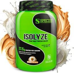 Faj Nutrition Isolyze Whey Protein Powder, 100% Whey Isolate for Muscle Building, 27.5g Protein Per Scoop, No Sugar & Low Fat (Vanilla Mogyoróvaj, 22 Servings)