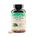 NatureWise 5-HTP 200mg kiegészítés Griffonia Magok kofaktor B6 vitamin - Hangulattámogatás és természetes alvástámogatás felnőttek számára - Késleltetett kiadás, Vegan - 60 Count [2- hónap ellátás]