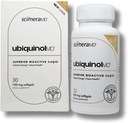 ScimeraMD ® Ubikinol Q10 Kaneka QH antioxidáns kiegészítés a szív és a celluláris energia termeléséhez, 30 CT