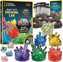 National Geographic Mega Crystal Growing Kit - Grow 6 Crystals Light- Up Stand, Science ajándékok gyerekeknek 8- 12