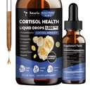 Totaria cortisol Ergänzung flüssige Tropfen Hormon Balance für Frauen Männer mit Magnesium Complex,Ashwagandha,Rhodiola Rosea,L Theanin, Phosphatidylserine ergänzt Mood, Fokus, Schlafunterstützung 2 FL.OZ