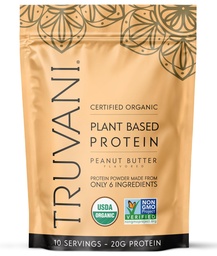 Truvani Vegan Pea Protein Promoture 124; Mogyoróvaj 124; 20g Szerves Növényalapú Protein