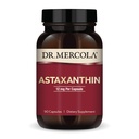 Dr. Mercola Organic Astaxantin - 12 mg Astaxantin - Erőteljes antioxidáns támogatás - Organic Microalga Extract - Non-GMO, Gluten- Free & Soy- Free - 90 kapszula (90 adag)