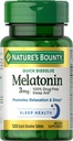 Természet Bounty Melatonin tabletta, 3 mg, 120 gróf