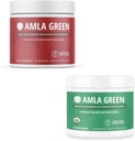 Amla Powder & Green Tea Superfood Supplement, Antioxidáns támogatás, Készült Hibiscus (90 Servings) & Indiai egres (30 Servings), Organic, Vegan