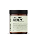 Erbológia Organic Alfalfa Powder 3.2 oz - 45 Servings - Supports Bone and Gut Health - Rich in A vitamin, kalcium és vas - Fenntartható Sourced Straat from Farm - Small Batch - Vegan - GMo- Free