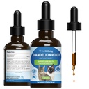 Kisállat Wellbeing Gyermekláncfű Gyökér macskák - máj és szív egészség, emésztési funkció, vércukor támogatás, Certified Organic - Veterinarián- Formulált gyógynövény kiegészítés 2 oz (59 ml)