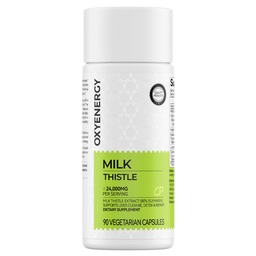 OxyEnergy Silymarin Milk Thistle 300mg kivonat C-vitaminnal, Inositol & Pueraria, máj méregtelenítő és javítási támogatás, antioxidáns támogatás, 90 vegetáriánus kapszula