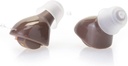Meghallgatási támogatás w / újratölthető szállítási eset & extra fül tippek (Brown)
