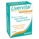 HealtAid MedicVital - Once- Daily Herbal Hepatic Support with Milk Thistle, Dandelion, Turmeric & Artiosake Plus Methionine, Coline & Inositol Therapy 124; Vegetáriánus, 60 tabletta