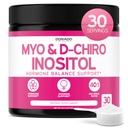 Myo-Inositol & D-Chiro Inositol Ergänzung Pulver (2050mg pro Servieren Ideal 40:1 Ratio Myo Inositol,30 Tage Versorgung) Für Hormon Balance für Frauen & Ovarian Gesundheit - Dritte getestet, Vegan & USA Made
