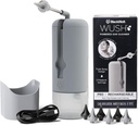 Wush Pro by Black Wolf - The Original Deluxe Water Powered Ear Cleaner with 6 Reversible Reposition Tipps by Black Wolf - Safe & Effektív fülviasz Buildup - Electric Ear Wax Removal Kit (Grey)