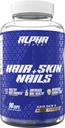 Alpha Supps Haar, Haut und Nägel Beilage für Frauen - Vibrant HSN Gesundheit und Stärke mit Biotin, Kollagen und Vitaminen zu unterstützen Haarwachstum, Dicke und Hautradiance - 90 Kapseln