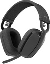 Logitech Zone Vibe 100 Könnyűsúlyú Wireless Over Ear Headphone, Zajtalanító Microphone, Advanced Multipoint Bluetooth Headset, Works with Teams, Google Meet, Zoom, Mac / PC - Grafit