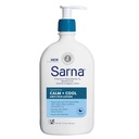 Sarna nyugodt + Cool Anti- Itch Lotion, Soothe és megkönnyebbülés fájdalom és itch az Insect Bites, Sunburn, & Poison Ivy, tartalmaz 1% Pramoxine Hydrochloride, 0,5% Menthol, Vegan, Steroid- Free, 12 Oz