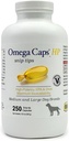 Omega Caps HP Snip Tipps für mittlere und große Hunde hohe Potenz EPA und DHA maximale Bioverfügbarkeit Fischöl Ergänzung Vet Formuliert Made in USA Skin Coat Joint and Heart Health 250 Kapseln