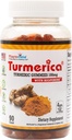 Turmeric Curcumin Gumies 100mg BioPerine Black Pepper fokozott abszorpció, 90 gróf, Készült USA
