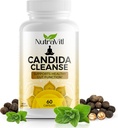 Candida Cleanse (60 kapszula) Advanced Intestinal Overgrowth Detox - Magában foglalja Oregano Leaf, Wormwood, Black Walnut - Promotes Digestive Health & Regularity for Women and Men