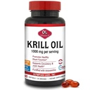 Olimpiai Labs Antarktisz Krill olaj, 1000mg Caps Astaxantin, Omega3, EPA, DHA, Immune, Joint & Brain Support, 60 Softgels