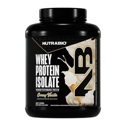NutraBio 100% savófehérje-izolátum fehérje por, 25 g fehérje teljes aminosav profilval, nem-GMO, Soy & Gluten Free, Alacsony szénhidrát, alacsony kalóriatartalmú savófehérje por, Alpine Vanilla, 5 Lb